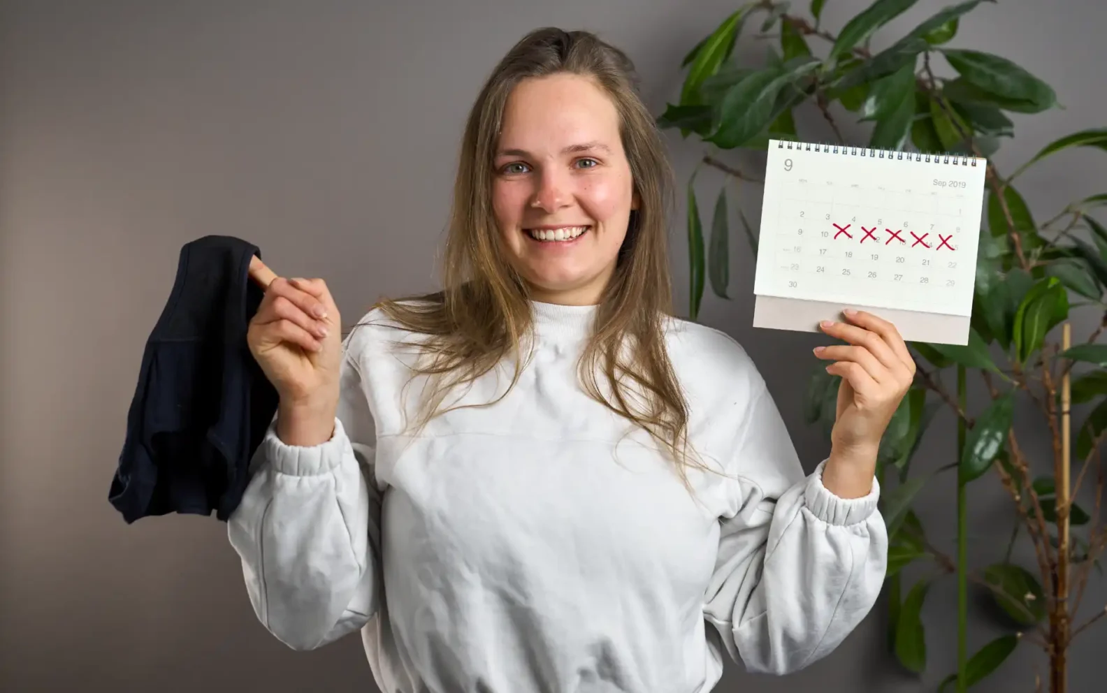 Perioden Unterhose und Kalender